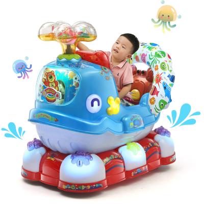 China Commercial Entertainment Style Classic Whale Car Amusement Automatic Rocking Machine for sale