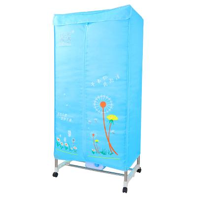 China Large commercial electric hot air motor wardrobe clothes dryer with S.S. brackets and running wheels for sale