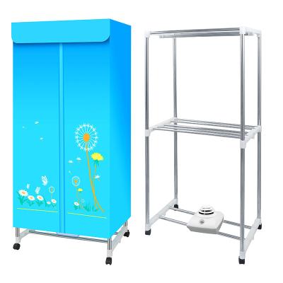 China Commercial Hot Selling Home Use Easy Operation Wardrobe Warm Air Oxford Cloth Square Clothes Dryer for sale