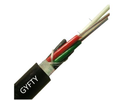 China China Aerial Factory Singlemode Fiber Optic Cable 8 12 24 Core GYFTY Communication Cables for sale