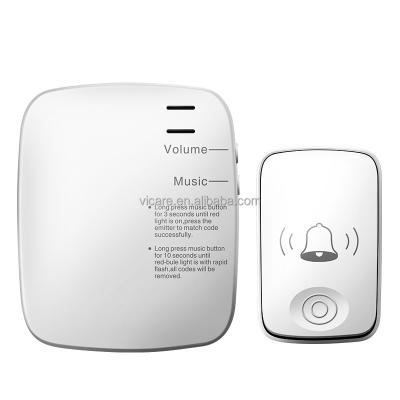 China ABS Plastic Butter Free Best Self-Powered Wireless Doorbell With Waterproof Smart for sale