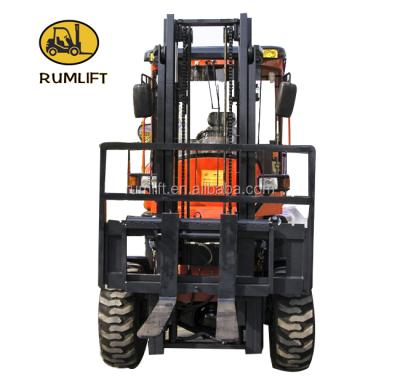 China Garment Shops All Rough Terrain Forklift With Triple Mast , 2 Ton To 10 Ton CE Certificate for sale