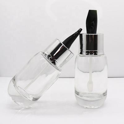 China Personal Care Empty Clear Cosmetics Glass Bottles Jars 50ml 40ml 30ml 15ml Cream Dropper Bottle for sale