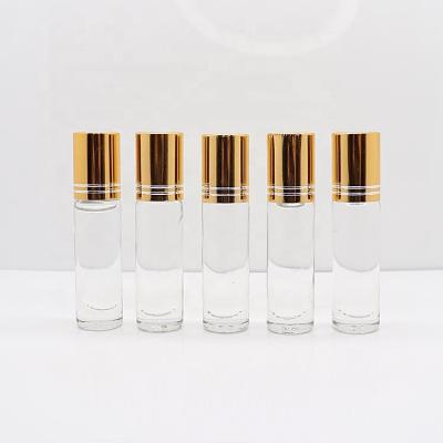 China Personal Care Roll On Bottle 10ml Empty Perfume Oil Glass Bottle Roll On Amber Clear Essential Oil Bottle Custom for sale