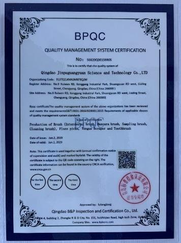 ISO9001 - Qingdao Jinpuguangyuan Science And Technology Co., Ltd.