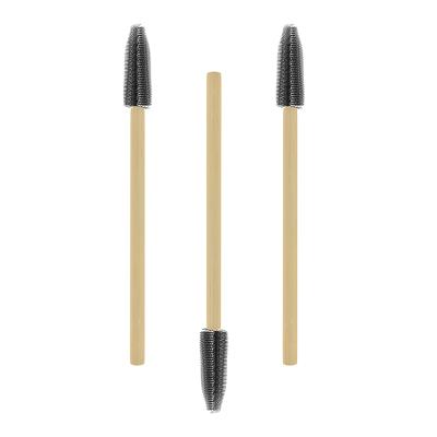 China Bamboo Custom Handle Eyelash Brush for Eyelash Extension for sale