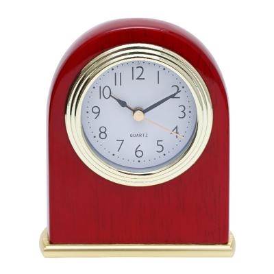 China Red Rosewood Desk Clock Hotel Gastenkamer benodigdheden Hotel wekker Te koop