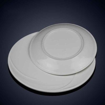 China Weißes rundes Porzellan-Dinner-Set Mikrowellensicherheit Keramik-Dinnerplatten zu verkaufen