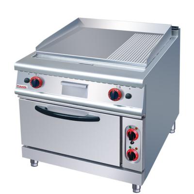 China Gasgrill met een oven Commerciële vrijstaande platte grill Grill voor de keuken Te koop