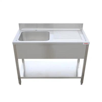 Chine OEM ODM 304 Table en acier inoxydable et évier Table d'évier commercial à vendre