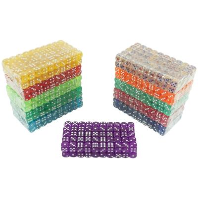 China Professional Custom Color D6 Dice Round Corner Acrylic Transparent for sale