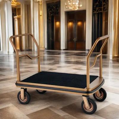 China Durable Steel Construction Luxury Travel Luggage Cart For Hotel Hospital for sale