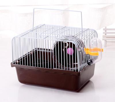 China Hot Sale 2021 Best Quality Logo Design Small Size Portable Small Animals Metal Pet Carrier Hamster Cage Colorful Custom Plastic Pet House for sale