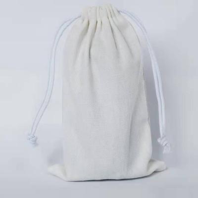 China Disposable Twill Bag Cotton Pouch Design Jewelry Drawstring Bag Chinese Factory Customized Organic Wholesale for sale