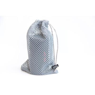 China Custom Biodegradable Net Logo Mesh Polyester Gift Drawstring Bag Small Net Bags for sale