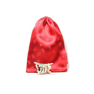 China Recyclable Custom Logo Extensions Jewelry Satin Bag Drawstring Gift Packaging Pouch for sale