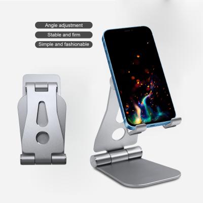 China Adjustable Aluminum Alloy Mobile Phone Stand, Foldable Mobile Phone and Tablet Holder, Folding Dual Cell Phone Holder Stand Phone Holder for sale