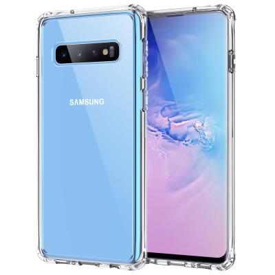 China Shockproof Anti-yellowing Rubber Crystal Full TPU Case Cover Protector For S9+ Clear Phone Case For S10 for sale