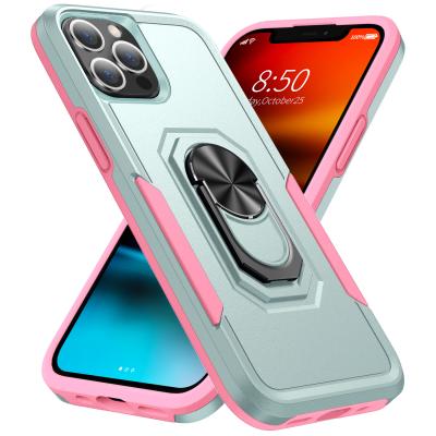 China Shockproof Swap Back Cover For iPhone 13 TPU PC Phone Case Bulk Two-in-One Phone Case Holder for sale