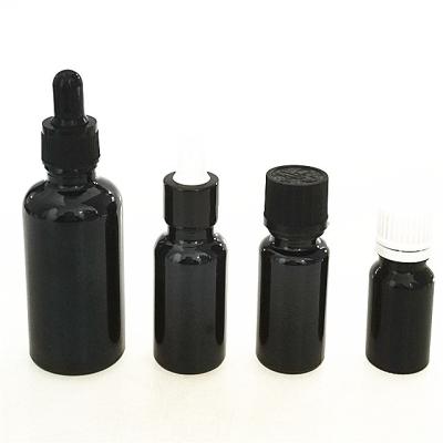 China Various Specifications 100ml Personal Care Glosses 50ml 30ml High Technology Empty Black Top Dropper Bottle for sale