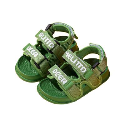 China Hot-selling cute children's sandals popular non-slip children's sandals breathable fashion summer flat sticker girls and boys shoes sandals for sale