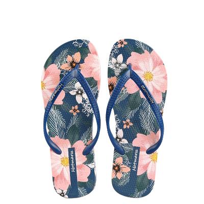 China 2021 fashion trend women's new flip flops summer wear smart joker quick-drying non-slip beach swimming flip flops for sale