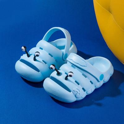 China EVA Shoes Garden Design Lightweight Cute Caterpillar Cartoon Soft And Thick Slippers For Boys And Girls In Summer for sale