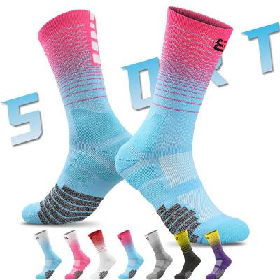 China Breathable Quick Dry Breathable Sport Socks Custom Basketball Socks for sale