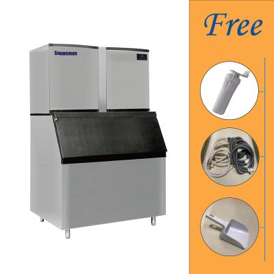 China 1.One key cleaning system. 2.Aautomatic self-inspection. commercial large cube ice maker 1000kg per day big ice maker for sale