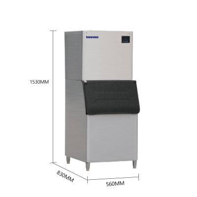 China 1.One key cleaning system. 2.Aautomatic self-inspection. High Output 150 Kg Ice Cube Maker With Air Cooling Large Cube Ice Machine For Restaurant for sale