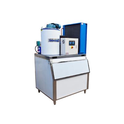 China Hotels China manufacturer flake ice machine with SUS304 ice blade 1000kg flake ice machine price for sale