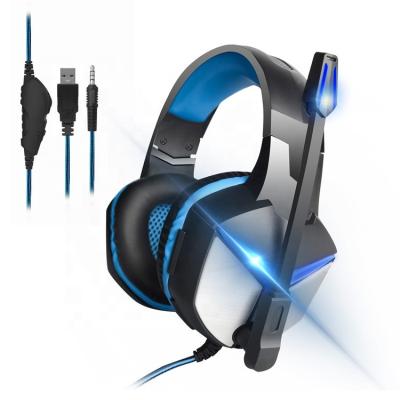 China Powerful PS4 Gaming Earbuds Stereo Bass Headset With LED Light Noise Reduction ps4 Gaming Headset for sale