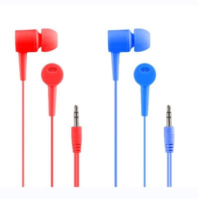 China Universal In-Ear Plastic Wired Headphones In Ear Earphone For Mobile Phone 3.5mm Plug Headsets for sale