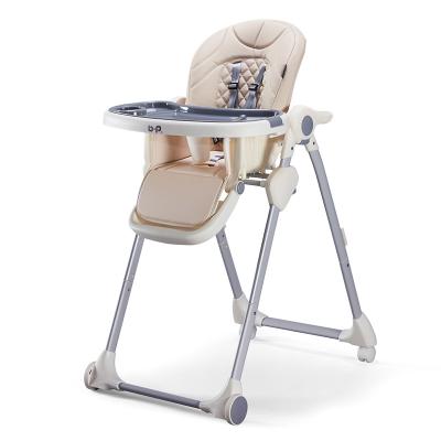 China High Quality Foldable Luxury Aluminum Baby Multi Function Fashion Design Toddler Referee Chair Feeding Highchair With Tray for sale