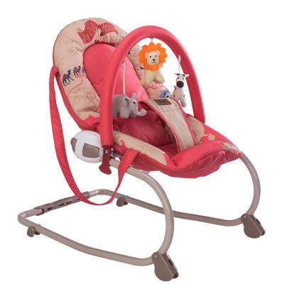 China High Quality Fabric + Steel Baby Bouncer Swing with Music and Vibration for Newborn to Toddler à venda