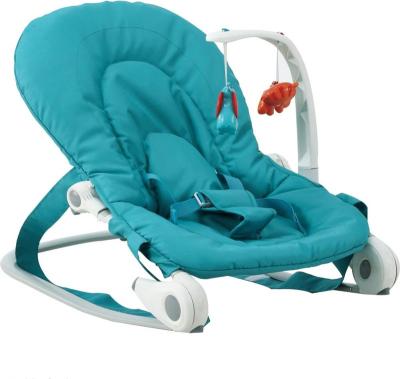 China Wholesale Baby Rocker European Standard Durable Cloth + Steel Baby Bouncer With Toys Bar en venta