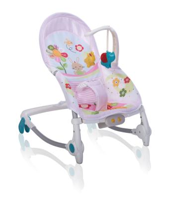 China 2019 New Design Baby Bouncer + Steel & High Quality Baby Swing With Deluxe Toys Rocker Te koop