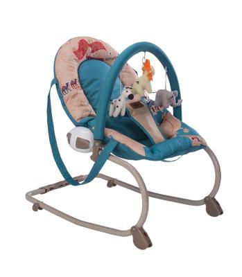 China High Quality Cloth + Steel Baby Bouncer with Music and Vibration for Newborn to Toddler Te koop