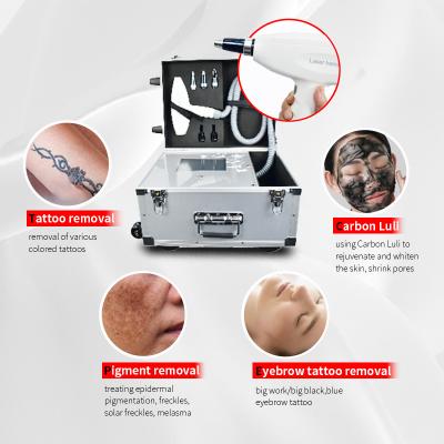 China Q-Switch ND YAG laser tatoeage verwijdering machine, schoonheidssalon tatoeage verwijdering apparatuur Te koop