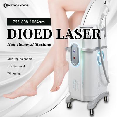 China Permanent Painless Diode Hair Removal Machine 3 Wavelength 755nm 808nm 1064nm for sale