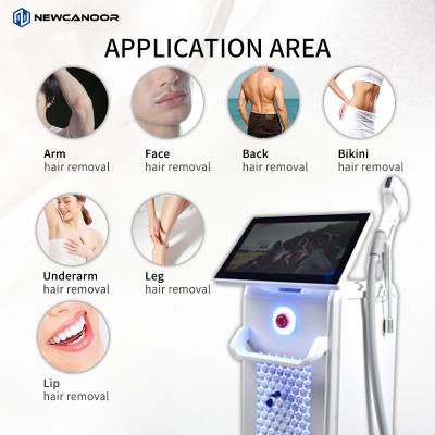 China Triple Wave Diode Laser Hair Removal For All Skin Types Painless Hair Removal Machine for sale