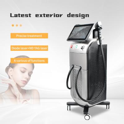 China Professional 2 In 1 Soprano Titanium Laser Machine Hair Laser Removal Machine And Tattoo Removal for sale