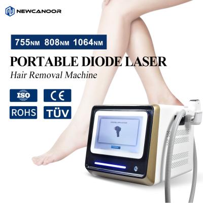 China Draagbare diode laser ontharing machine Permanente ontharing machine snel effectief voor alle huidtypen Te koop