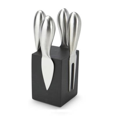 China Sustainable Good Quality Promotional Custom 420 Stainless Steel Cheese 4Pcs Cheese Knives Set for sale