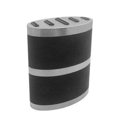 China Disposable Factory Direct Supply Custom Commercial Stainless Steel Knife Block With Cool Black Coated for sale