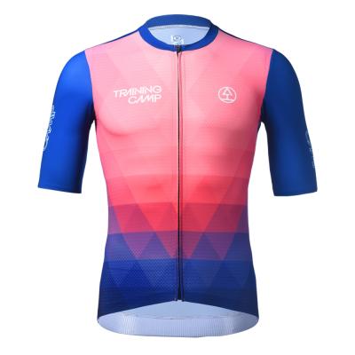 China Manufacturer Breathable Custom Design Cycling Wear Sublimation Cycling Men Quick Dry Lightweight Short Sleeve Bike Suit for sale