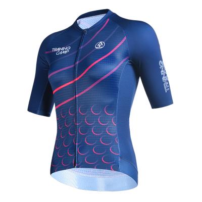 China Breathable Custom Women's Cycling Tank Tops With Short Sleeves Girls Bike Shirts Tops Sportswear Apparel Clothing Bicycle Cycling Wear for sale