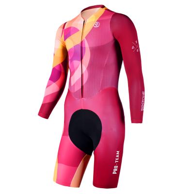 China Breathable OEM Customized Wear Cycling Set High Quality Sponge Padded Clothing Triathlon Cycling Suit Men for sale