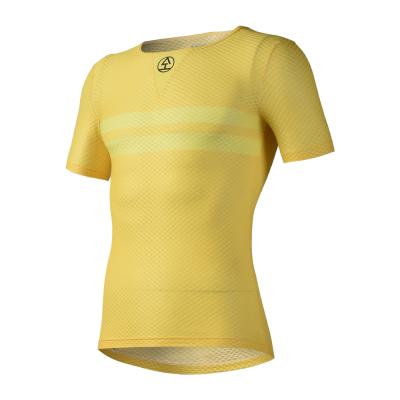 China Breathable design your own baselayer knit cycling vest with large mesh fabrics for sale