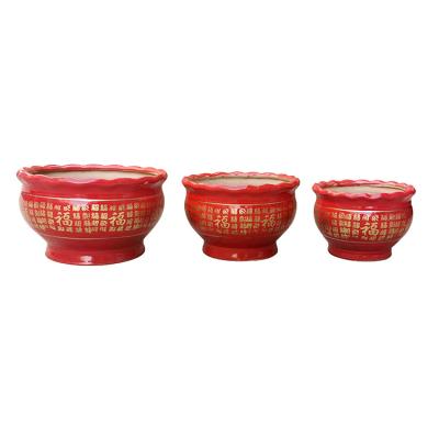 China Modern China Factory Wholesale Garden Flower Ceramic Material Pots Planters for sale